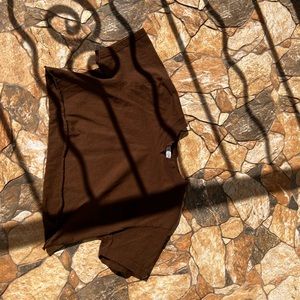 brown brandy melville tshirt